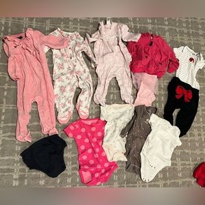 3-6 month girl lot of clothes